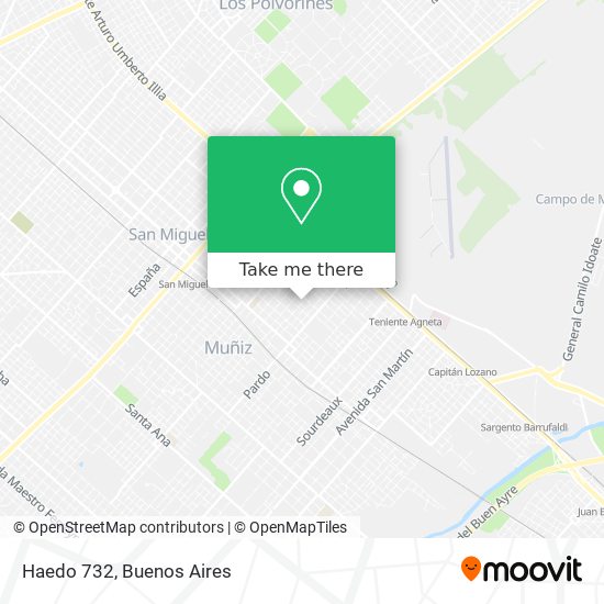 Haedo 732 map