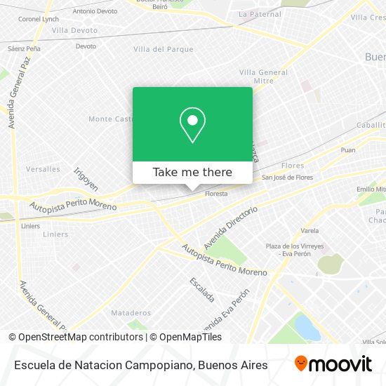 Escuela de Natacion Campopiano map