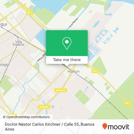 Doctor Néstor Carlos Kirchner / Calle 55 map