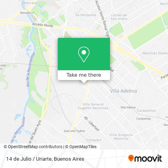 Mapa de 14 de Julio / Uriarte