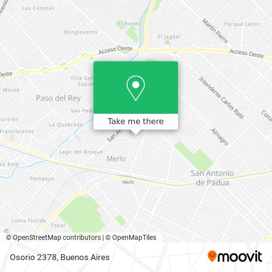 Osorio 2378 map