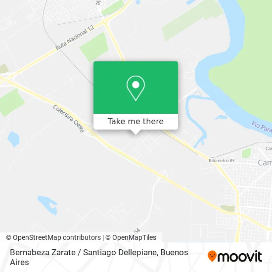 Mapa de Bernabeza Zarate / Santiago Dellepiane