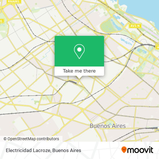 Electricidad Lacroze map