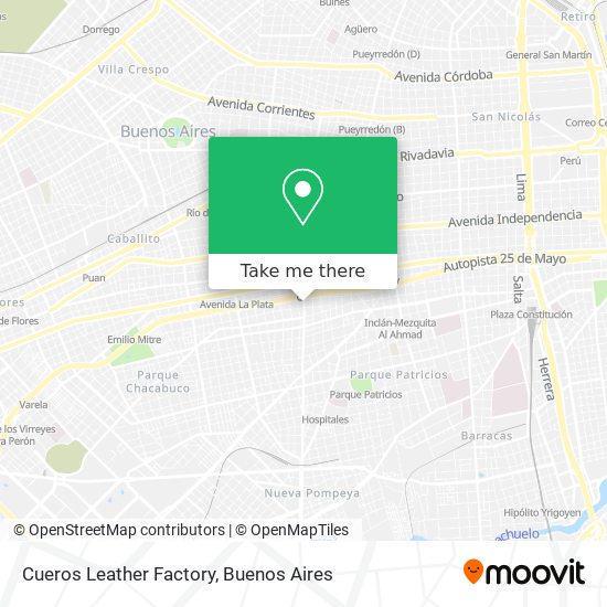 Cueros Leather Factory map