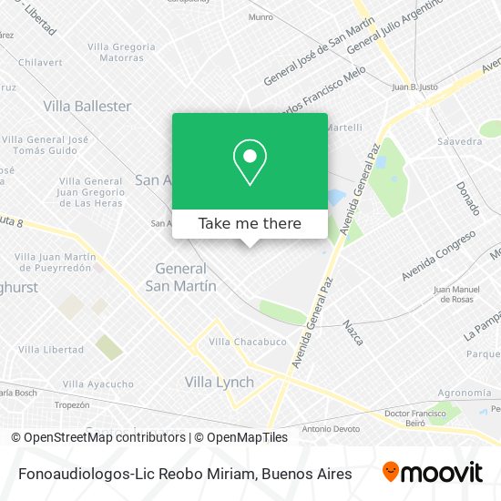 Fonoaudiologos-Lic Reobo Miriam map
