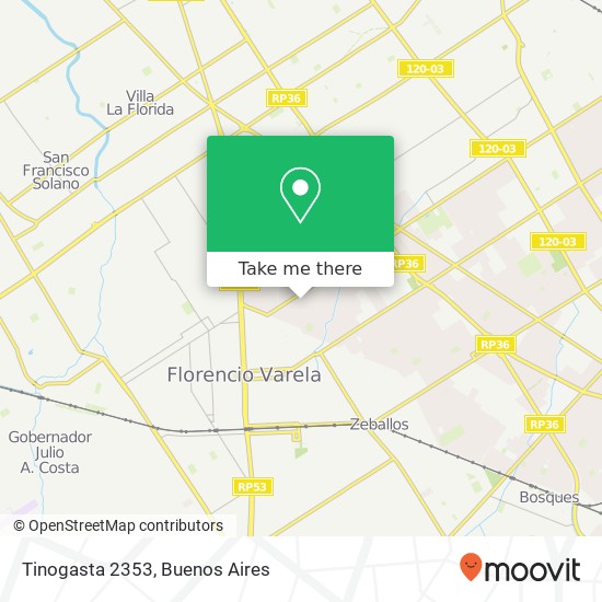 Tinogasta 2353 map