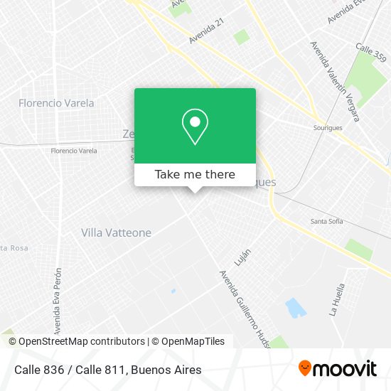 Mapa de Calle 836 / Calle 811