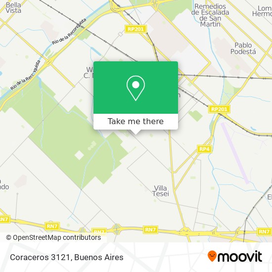 Coraceros 3121 map