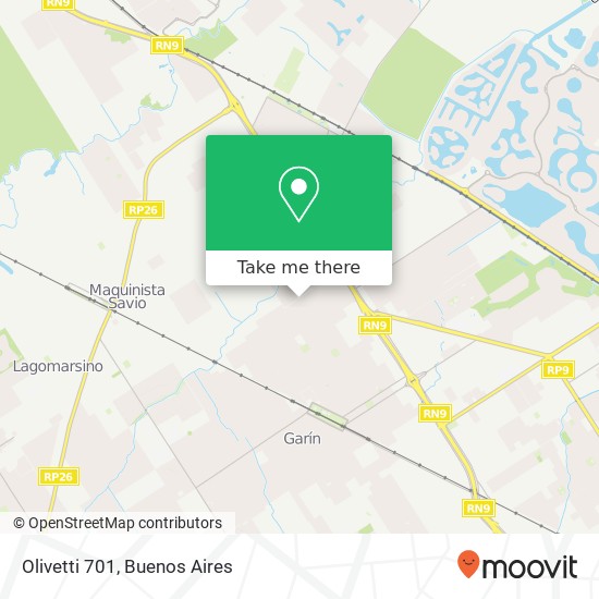 Olivetti 701 map