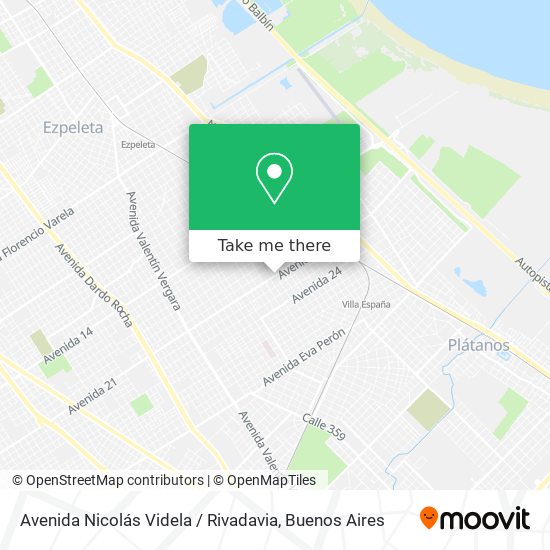 Avenida Nicolás Videla / Rivadavia map