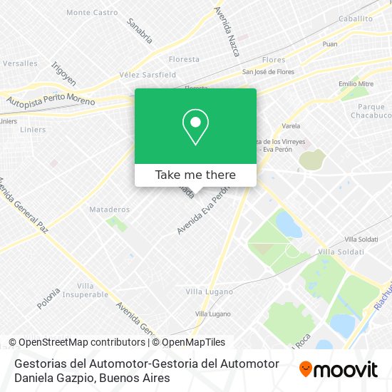 Gestorias del Automotor-Gestoria del Automotor Daniela Gazpio map