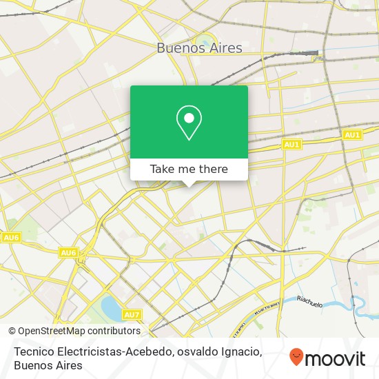 Tecnico Electricistas-Acebedo, osvaldo Ignacio map