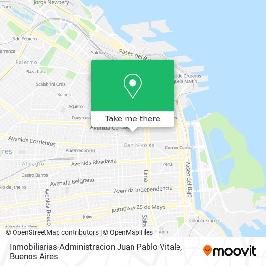 Inmobiliarias-Administracion Juan Pablo Vitale map