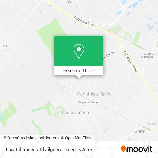 Los Tulipanes / El Jilguero map