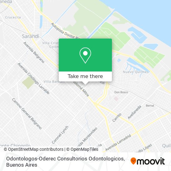 Mapa de Odontologos-Oderec Consultorios Odontologicos