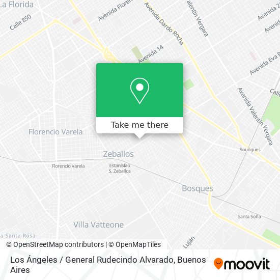Los Ángeles / General Rudecindo Alvarado map