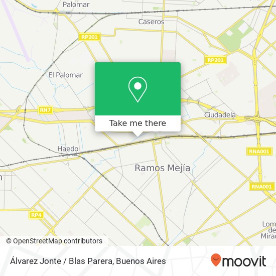 Mapa de Álvarez Jonte / Blas Parera
