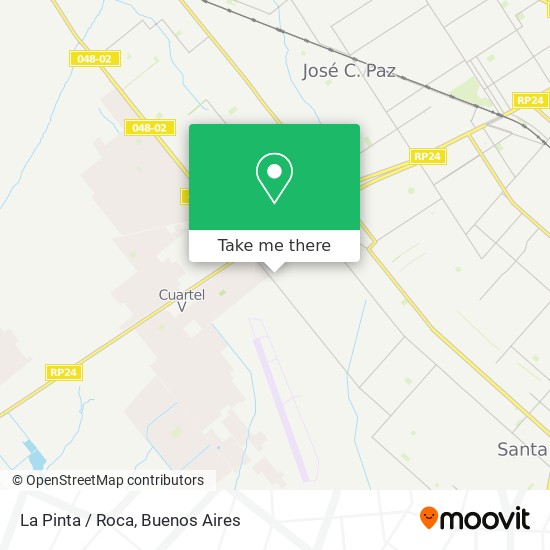 Mapa de La Pinta / Roca