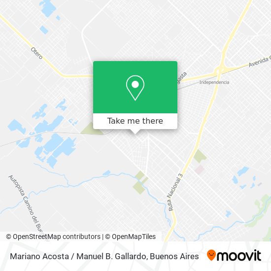 Mariano Acosta / Manuel B. Gallardo map