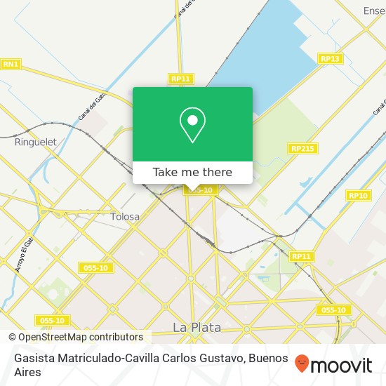 Gasista Matriculado-Cavilla Carlos Gustavo map