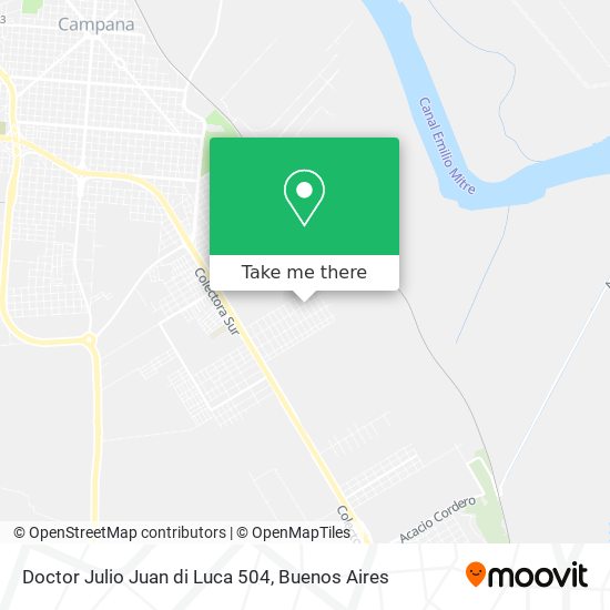 Doctor Julio Juan di Luca 504 map