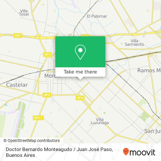 Mapa de Doctor Bernardo Monteagudo / Juan José Paso