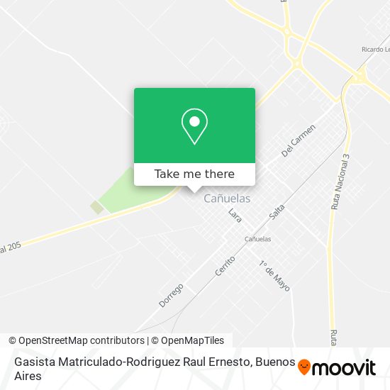 Gasista Matriculado-Rodriguez Raul Ernesto map