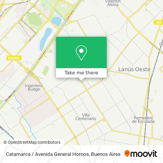 Catamarca / Avenida General Hornos map