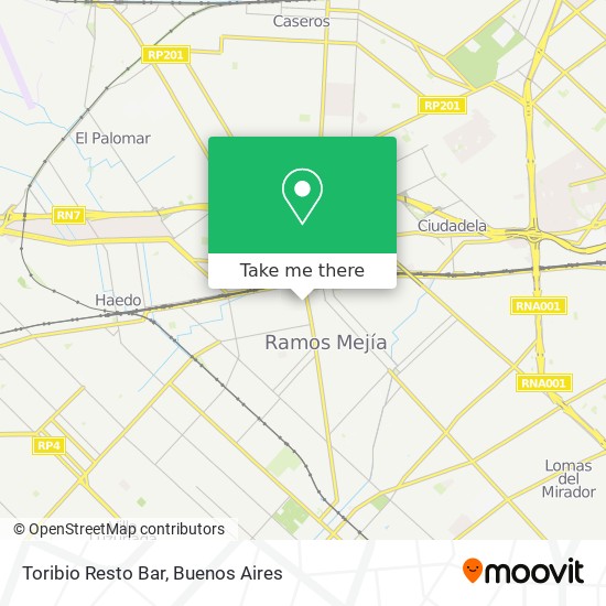 Toribio Resto Bar map