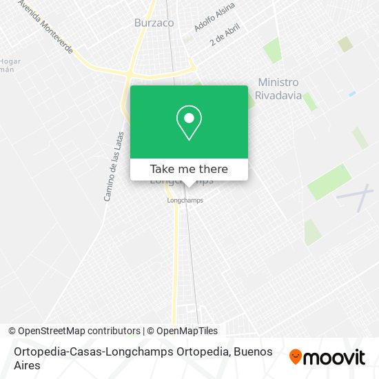 Ortopedia-Casas-Longchamps Ortopedia map