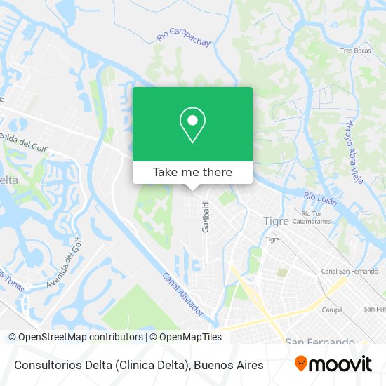 Mapa de Consultorios Delta (Clinica Delta)