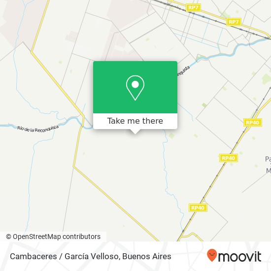 Mapa de Cambaceres / García Velloso