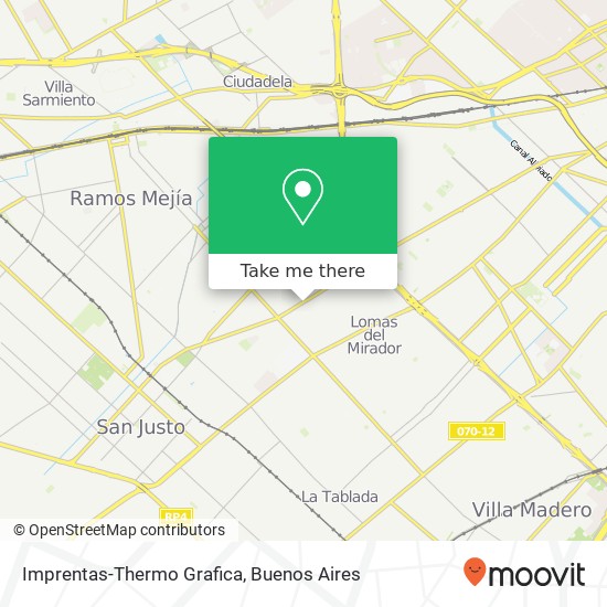 Imprentas-Thermo Grafica map