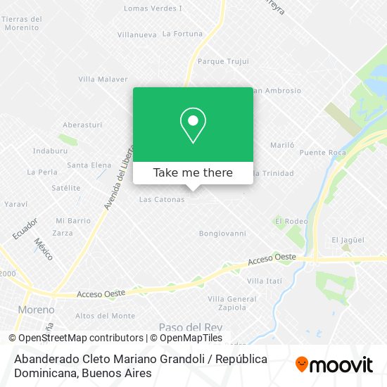 Abanderado Cleto Mariano Grandoli / República Dominicana map