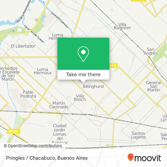 Pringles / Chacabuco map