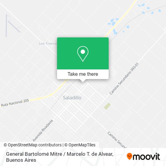 General Bartolomé Mitre / Marcelo T. de Alvear map