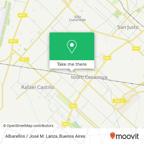 Albarellos / José M. Lanza map