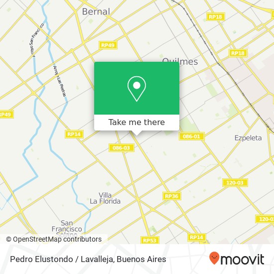 Pedro Elustondo / Lavalleja map