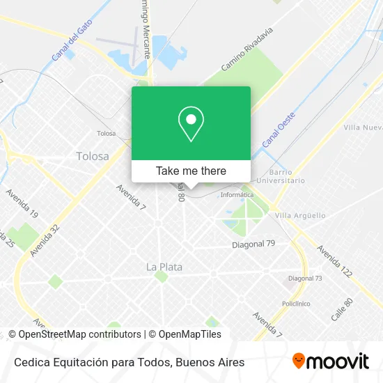 Mapa de Cedica Equitación para Todos