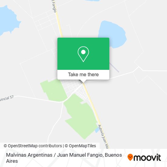 Mapa de Malvinas Argentinas / Juan Manuel Fangio
