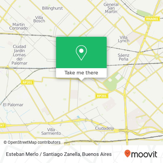 Mapa de Esteban Merlo / Santiago Zanella