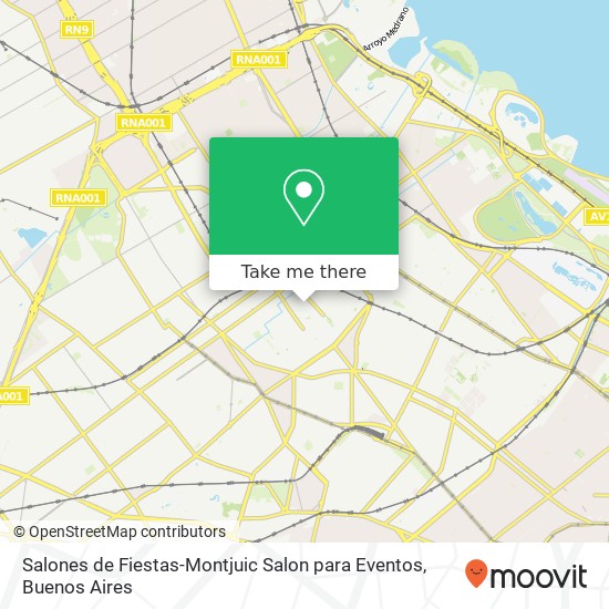 Mapa de Salones de Fiestas-Montjuic Salon para Eventos