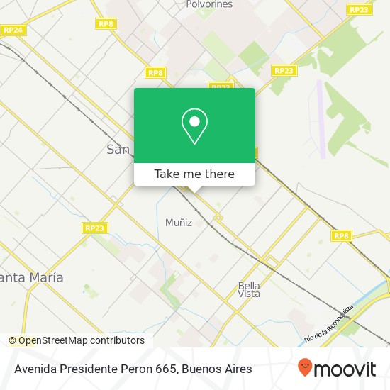 Mapa de Avenida Presidente Peron 665