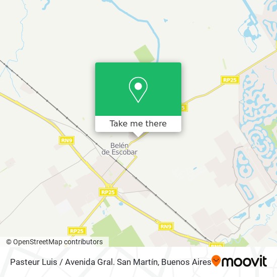 Mapa de Pasteur Luis / Avenida Gral. San Martín
