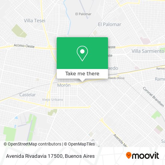 Avenida Rivadavia 17500 map