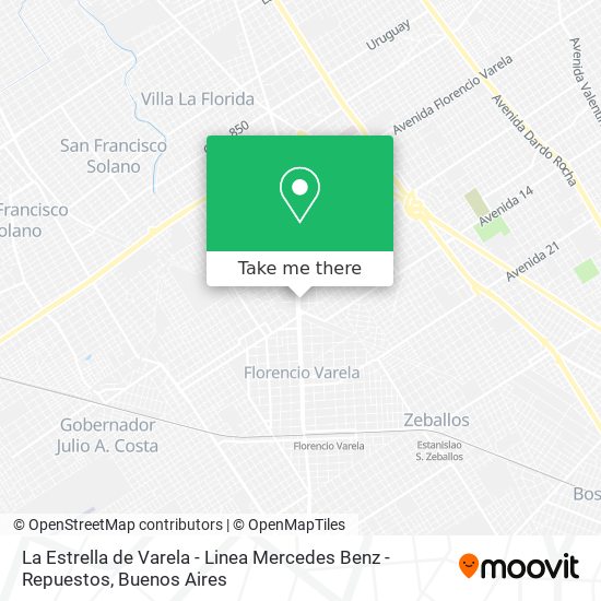 La Estrella de Varela - Linea Mercedes Benz - Repuestos map