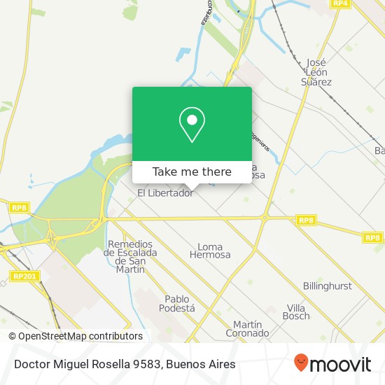 Doctor Miguel Rosella 9583 map