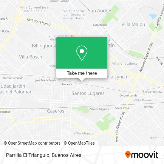 Parrilla El Triangulo map