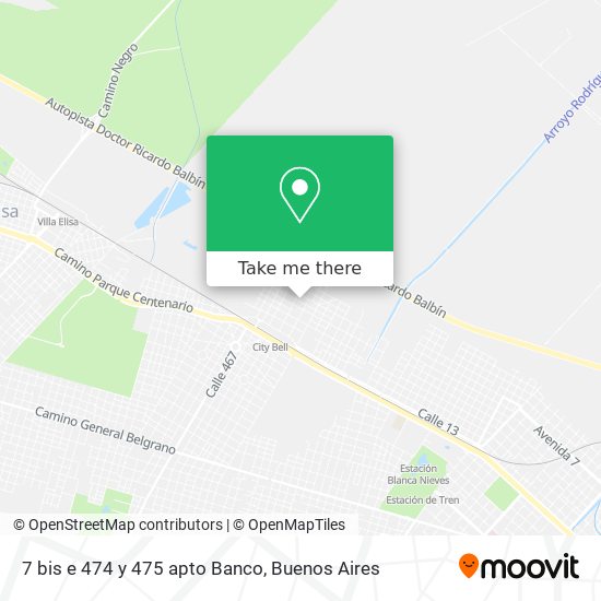 7 bis e  474 y 475  apto Banco map
