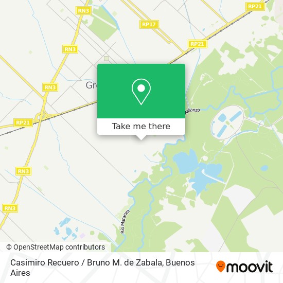 Casimiro Recuero / Bruno M. de Zabala map